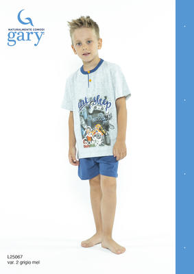 BOY'S PAJAMA M/M L35067 Tellini S.r.l. Wholesale Clothing